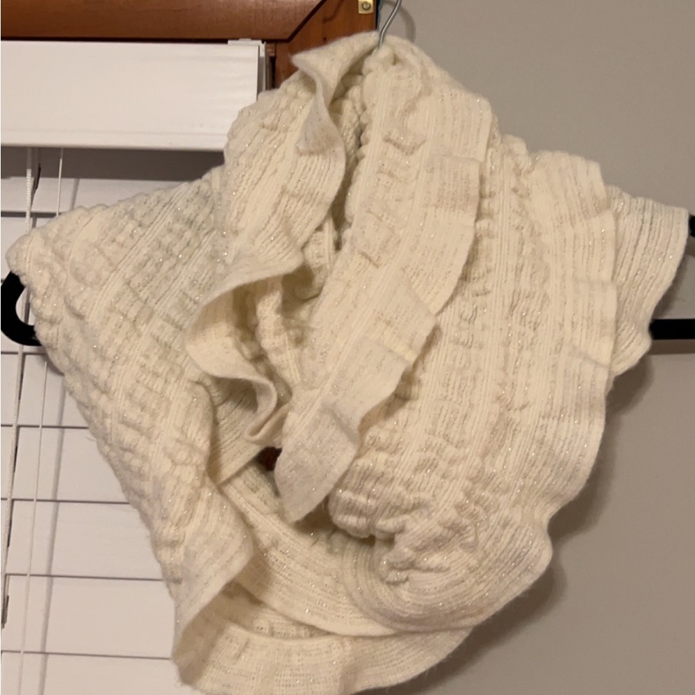 Ivory Knit Infinity Scarf